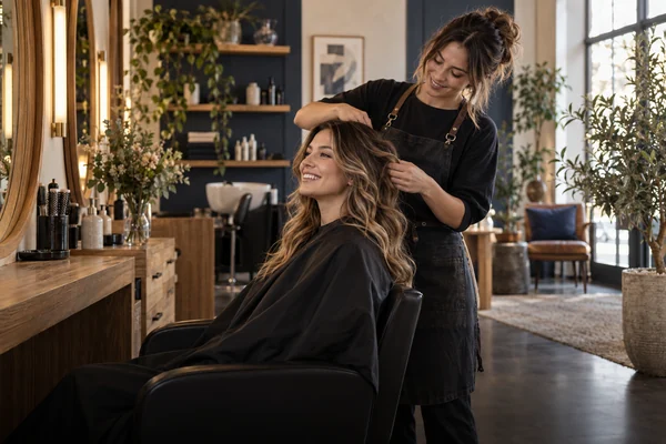 Illustrative salons scene